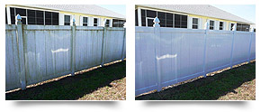 Privacy Fence pressure cleaning